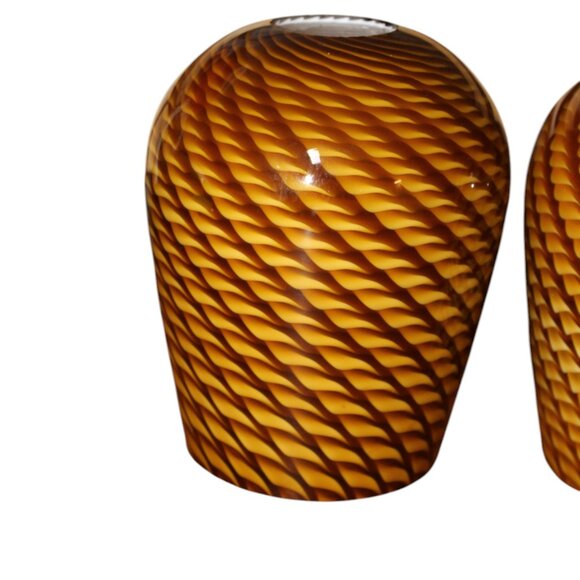 Catalina Lighting Pendant Track Ceiling Amber Art Glass Globes Set of 3 - Picture 5 of 9